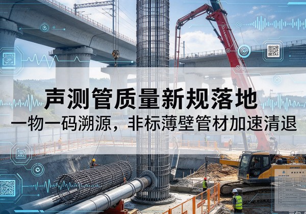 大埔声测管质量新规落地，一物一码溯源，非标薄壁管材加速清退